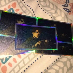 Attack On Titan Captain Levi 5 pk holo stickers